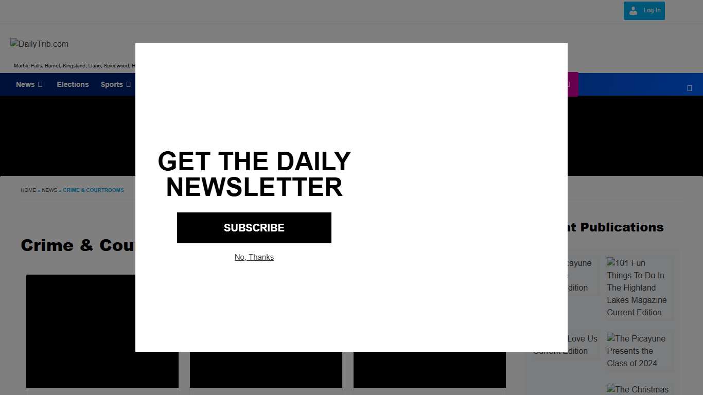 Crime & Courtrooms Archives - DailyTrib.com